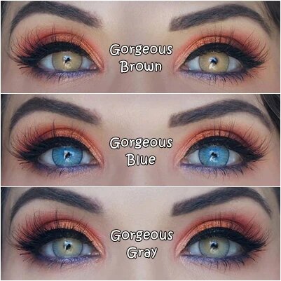 kazzue gorgeous gray colored contact lens