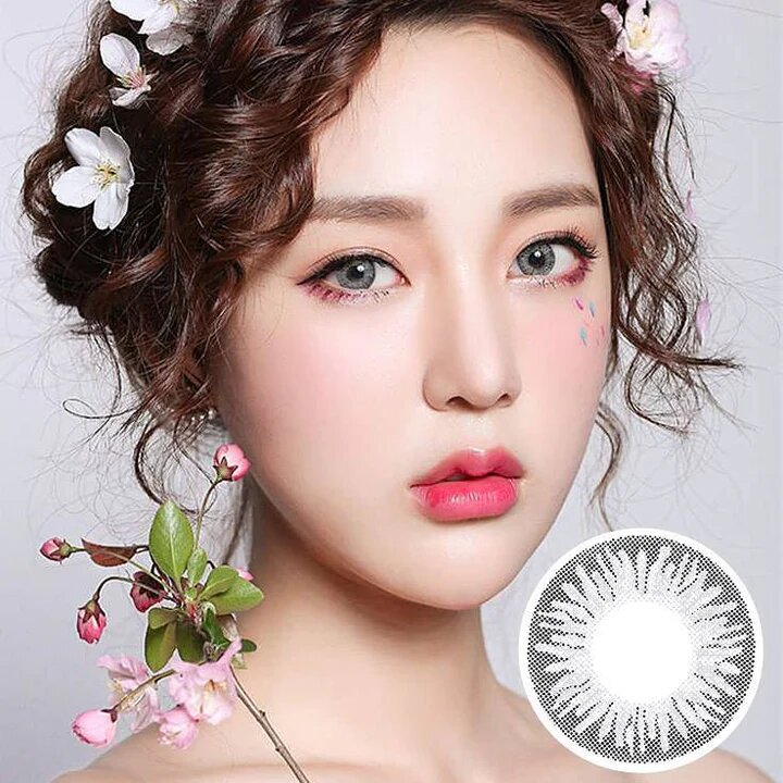 kazzue heavenly cookie gray colored contact lens