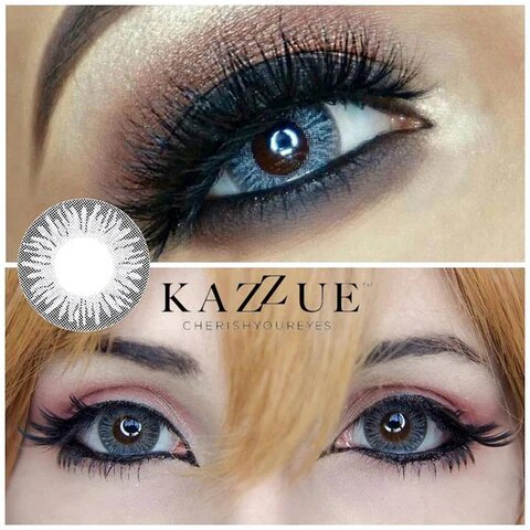 kazzue heavenly cookie gray colored contact lens