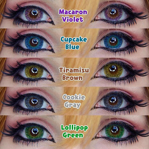 kazzue heavenly cupcake blue colored contact lens
