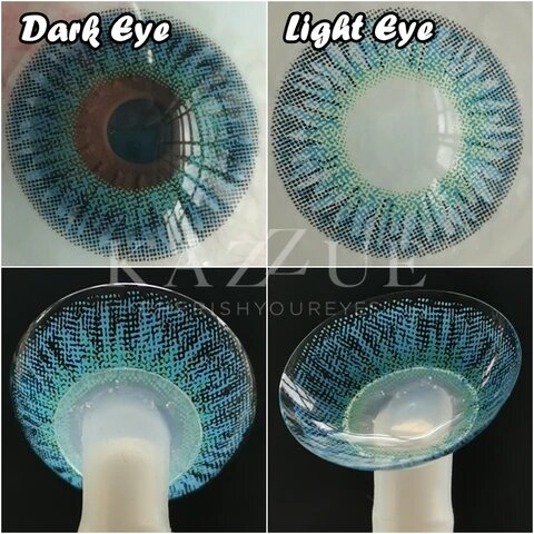 kazzue heavenly cupcake blue colored contact lens