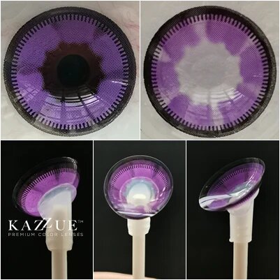 kazzue heavenly gummi violet colored contact lens