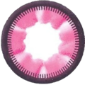 kazzue heavenly jelly pink colored contact lens