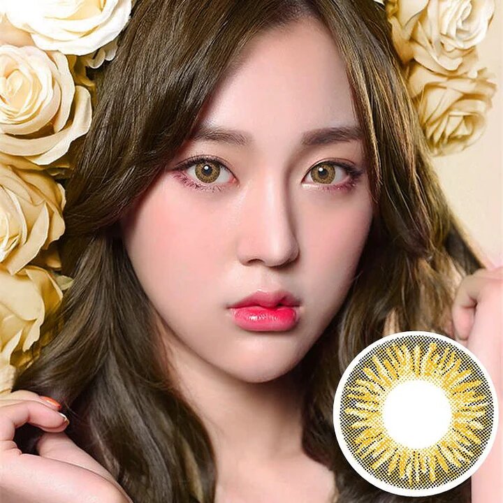 kazzue heavenly tiramisu brown colored contact lens