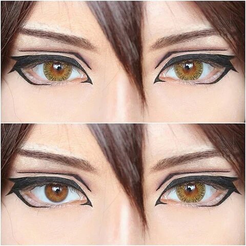 kazzue heavenly tiramisu brown colored contact lens