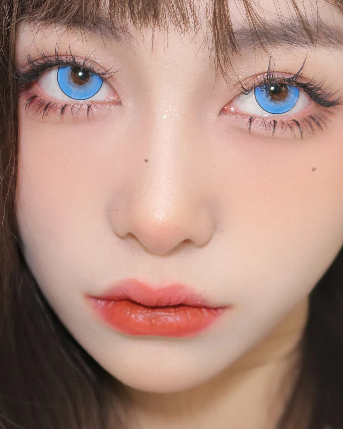 kazzue intense pop blue colored contact lens