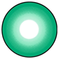 kazzue intense pop green colored contact lens