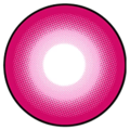 kazzue intense pop rose colored contact lens