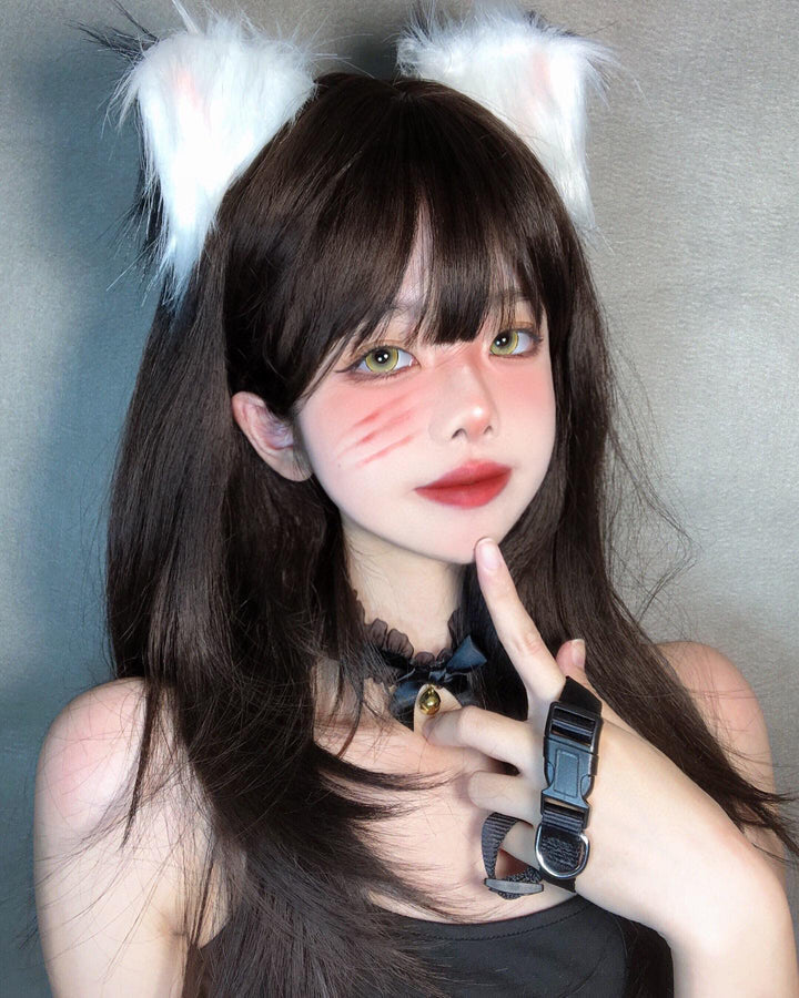 kazzue intense pop yellow colored contact lens