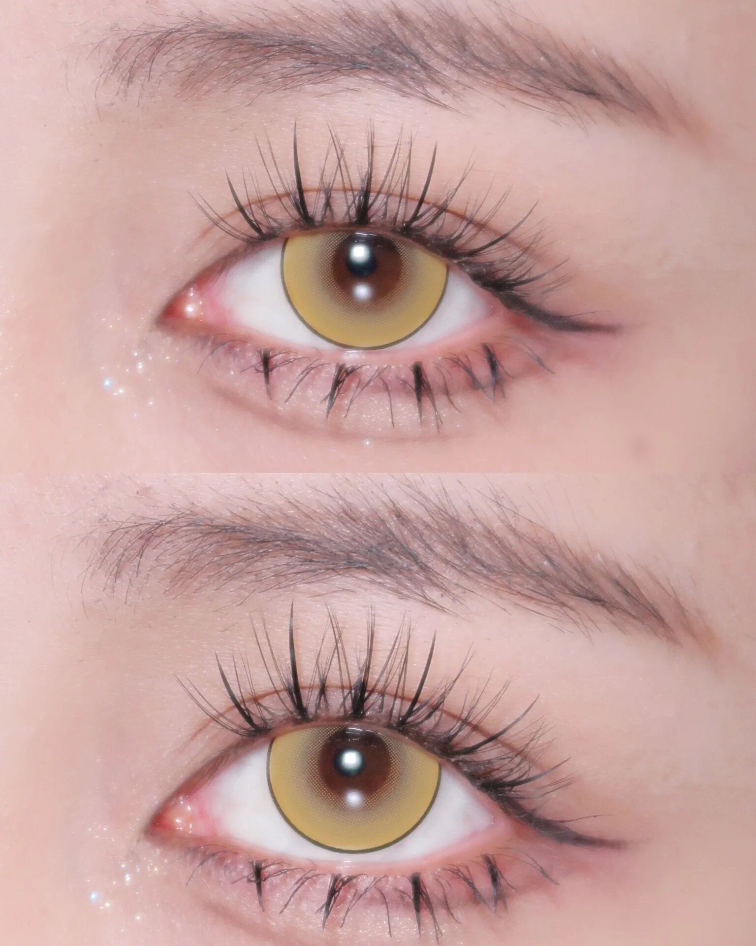 kazzue intense pop yellow colored contact lens