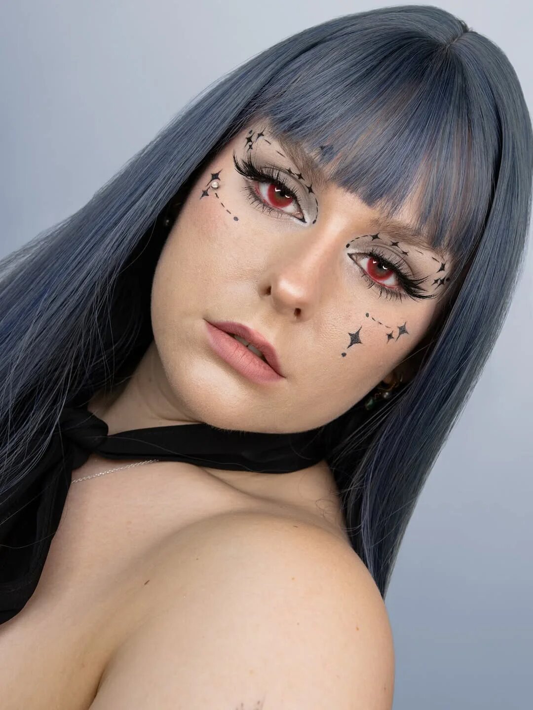 kazzue jellybean cherry red colored contact lens