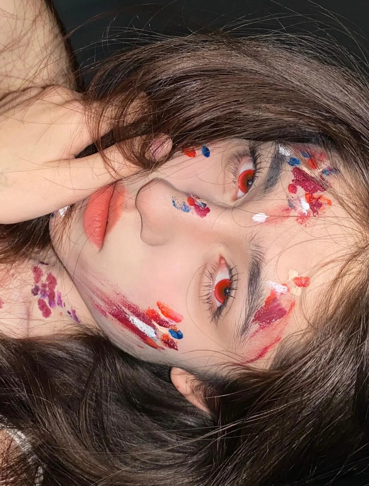 kazzue jellybean cherry red colored contact lens