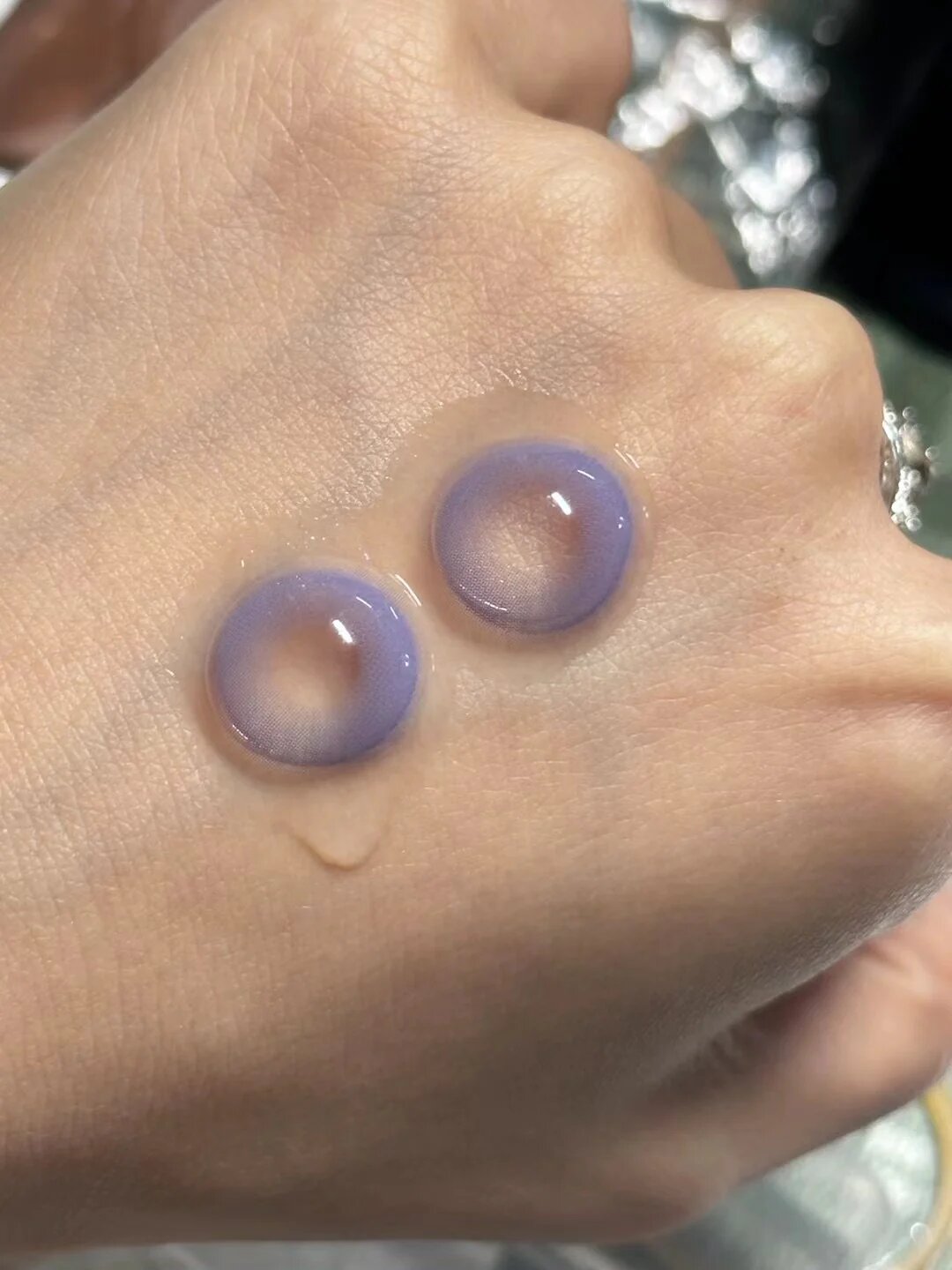 kazzue jellybean plum colored contact lens
