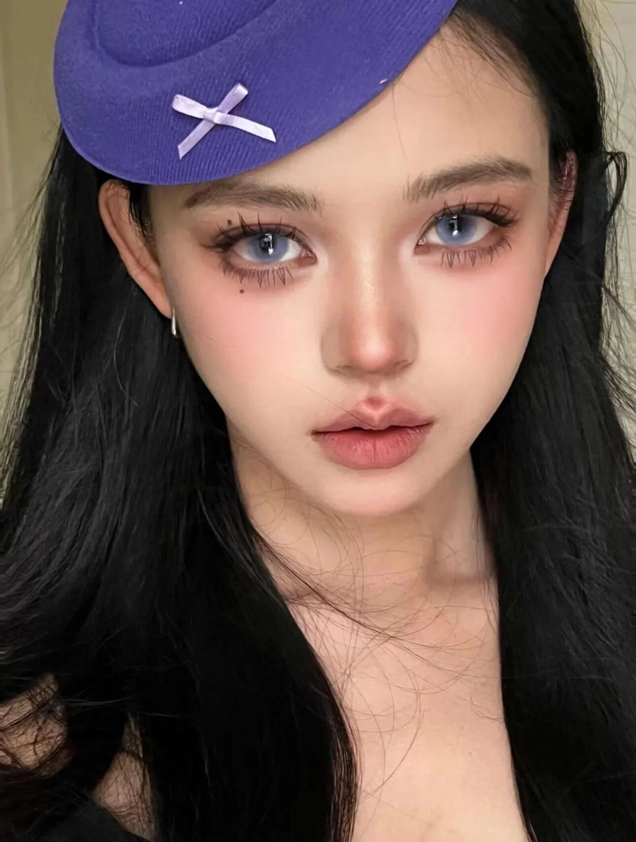kazzue jellybean plum colored contact lens