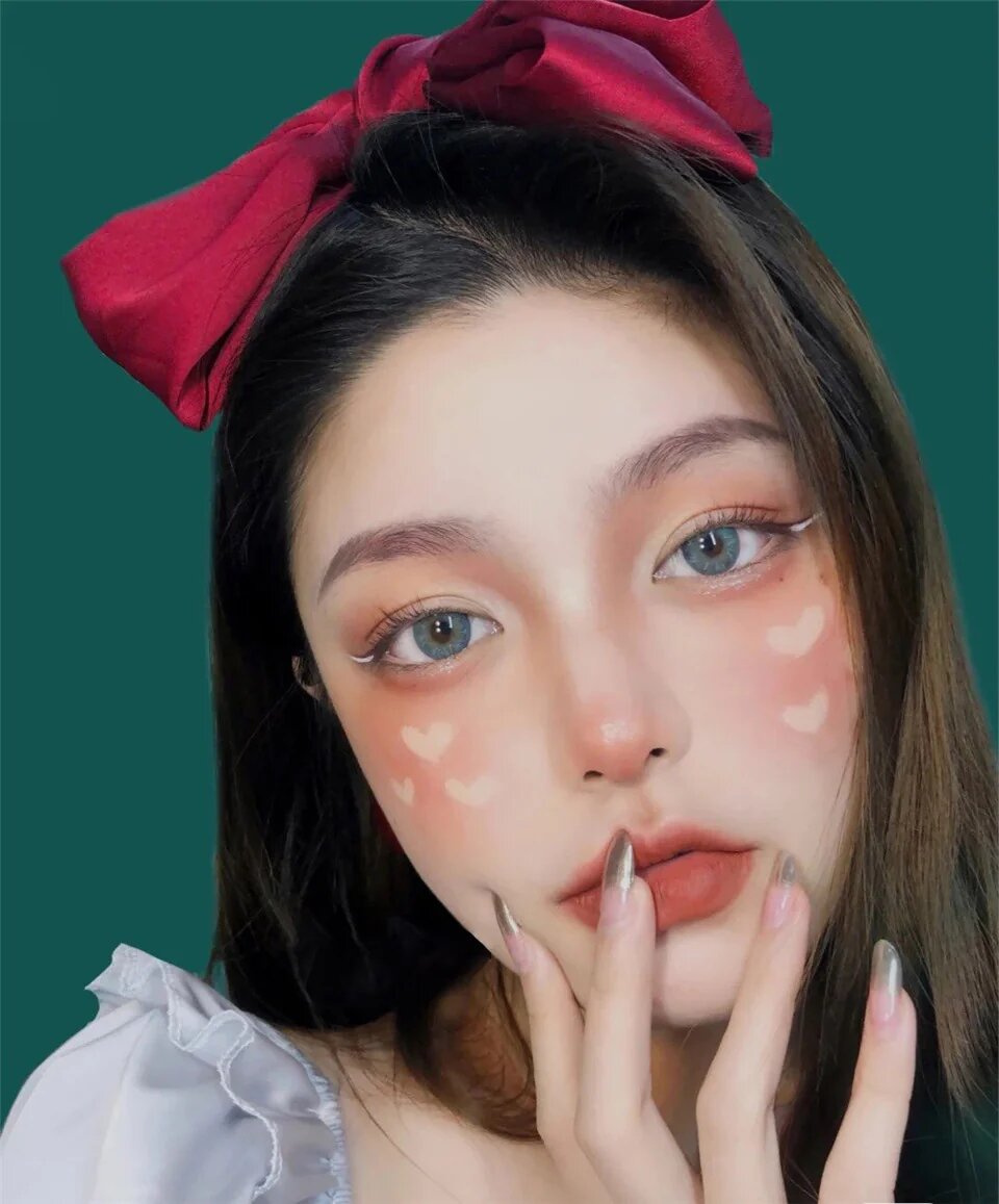 kazzue jewel aquamarine colored contact lens