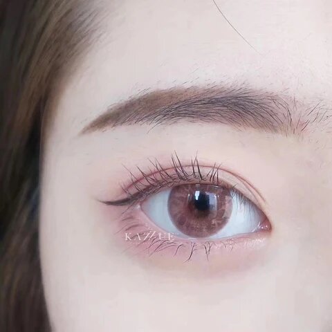 kazzue jewel crystal pink colored contact lens