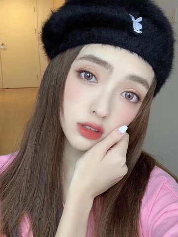 kazzue jewel crystal pink colored contact lens