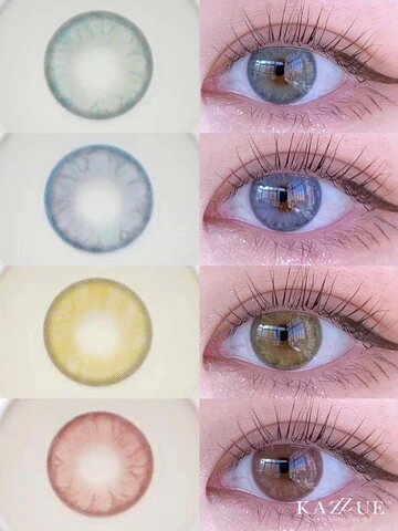 kazzue jewel olive colored contact lens