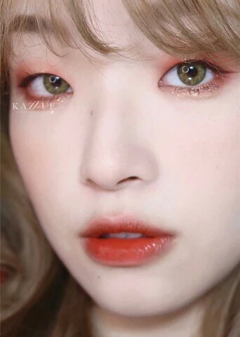 kazzue jewel olive colored contact lens