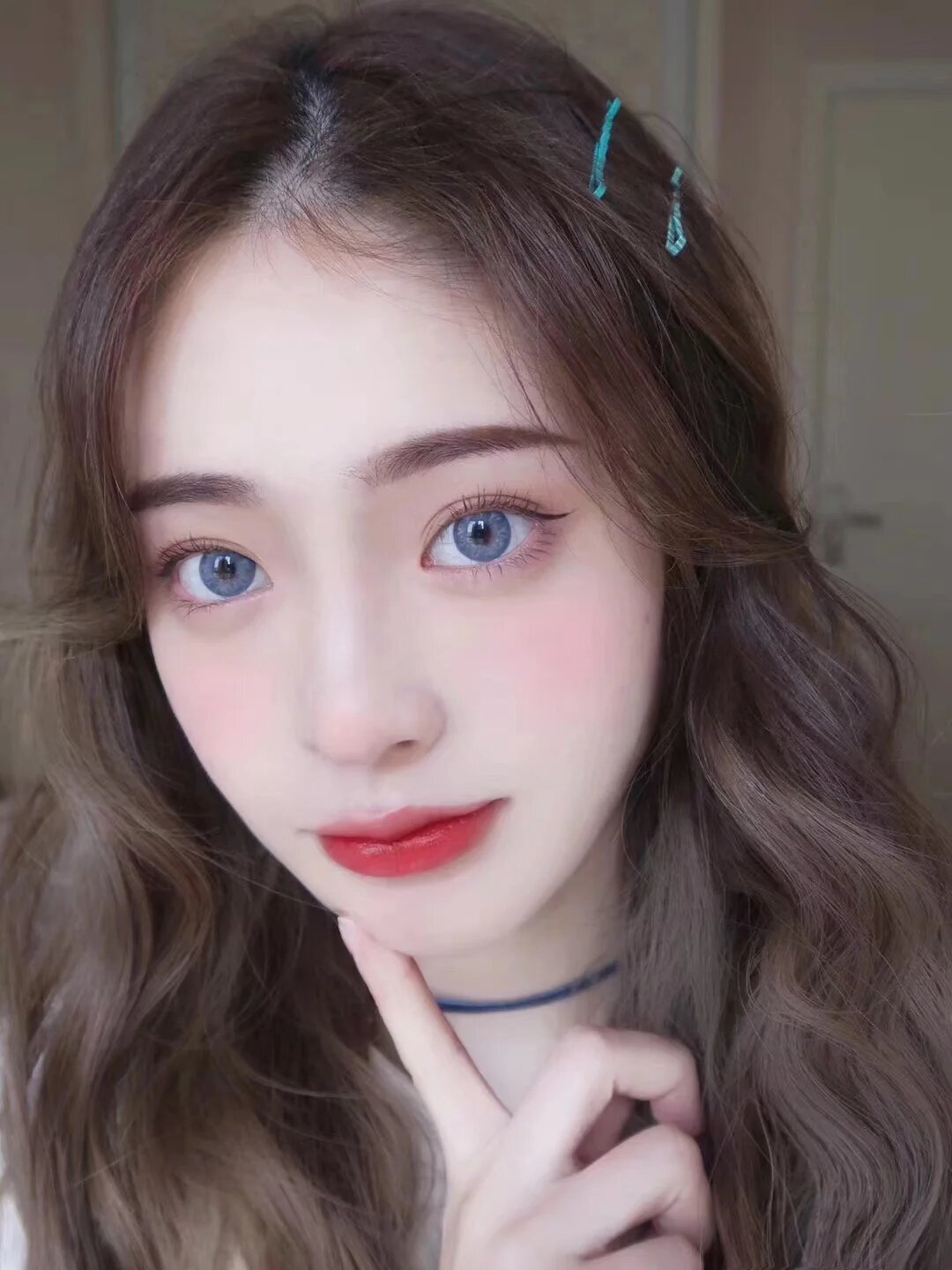 kazzue jewel sapphire colored contact lens