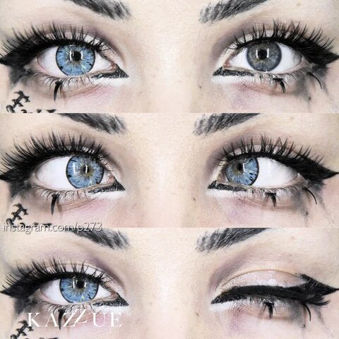 kazzue legacy blue colored contact lens