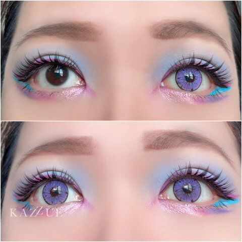 kazzue legacy violet colored contact lens