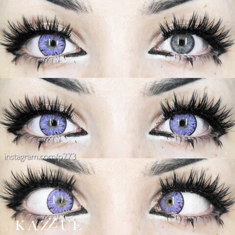 kazzue legacy violet colored contact lens