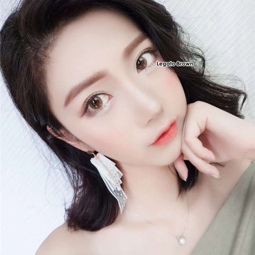 kazzue legato brown colored contact lens