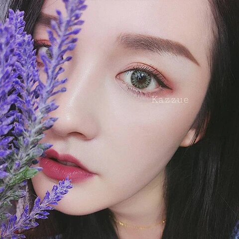 kazzue melody ash green colored contact lens