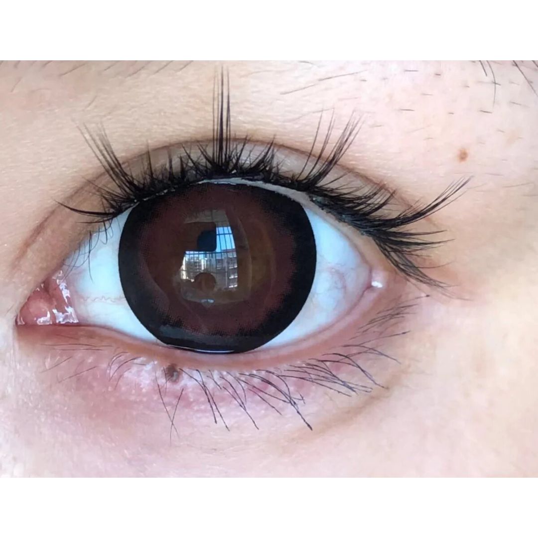 kazzue midnight copper colored contact lens