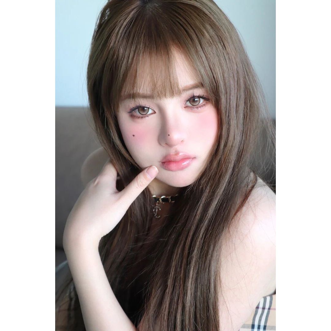 kazzue moonveil timeless brown colored contact lens