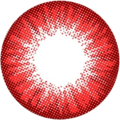 kazzue poppy red colored contact lens