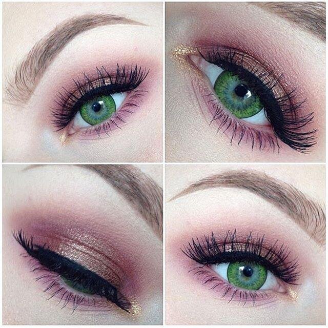 kazzue premier green colored contact lens closeup