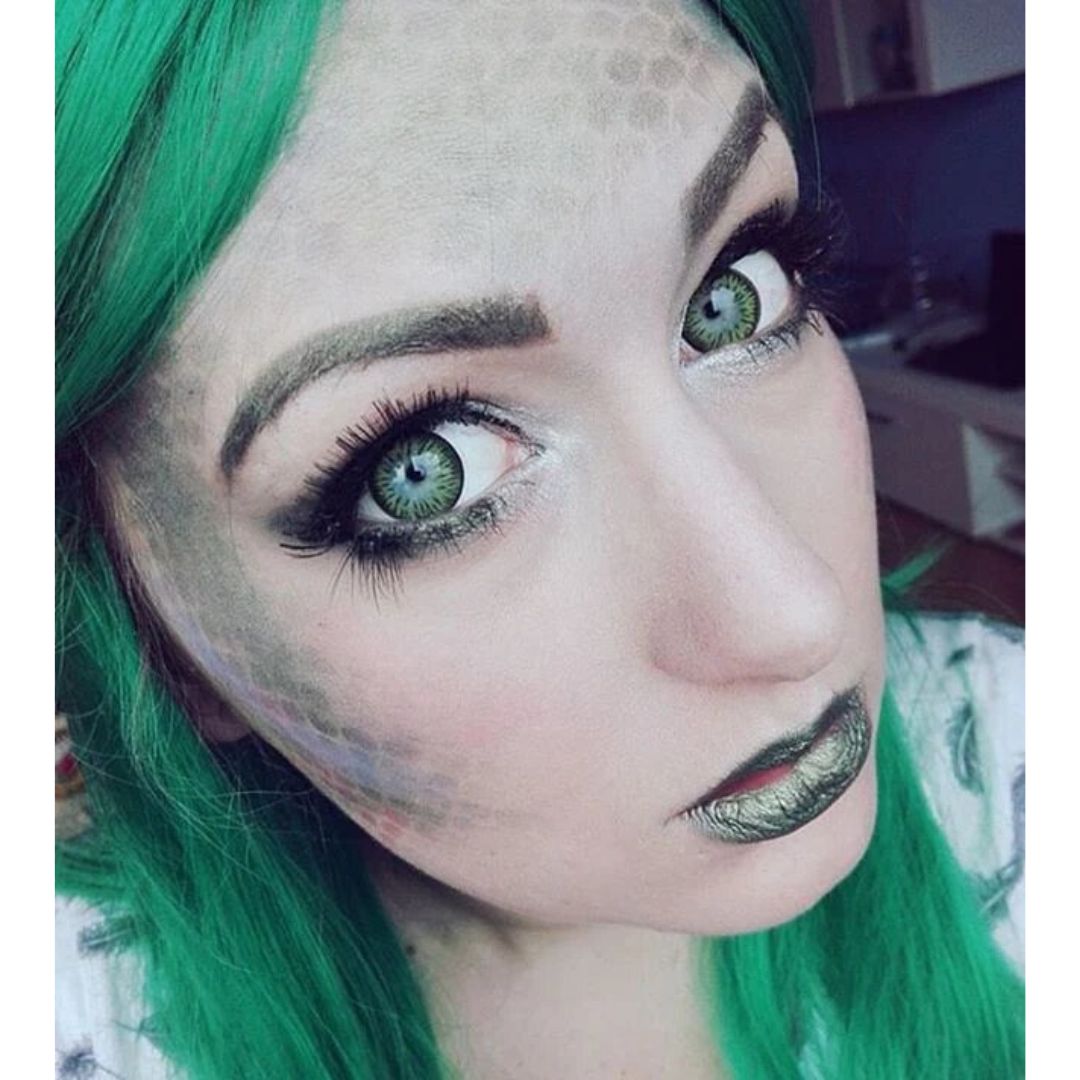 kazzue premier green colored contact lens