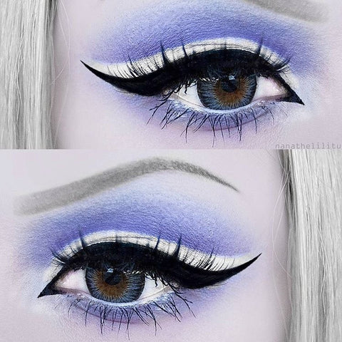 kazzue premier grey colored contact lens closeup