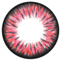 kazzue premier pinkish red colored contact lens