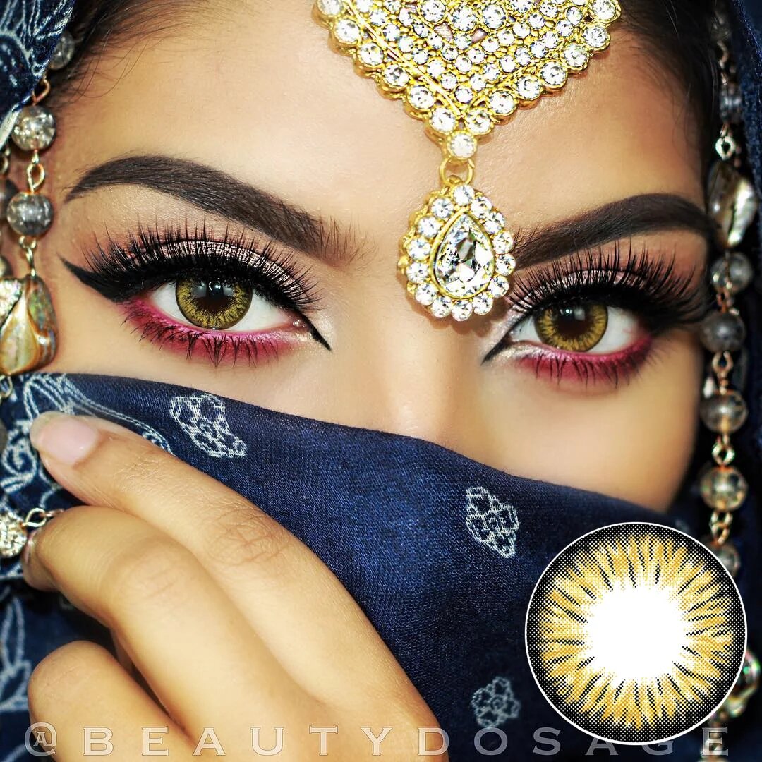 kazzue premier yellow colored contact lens