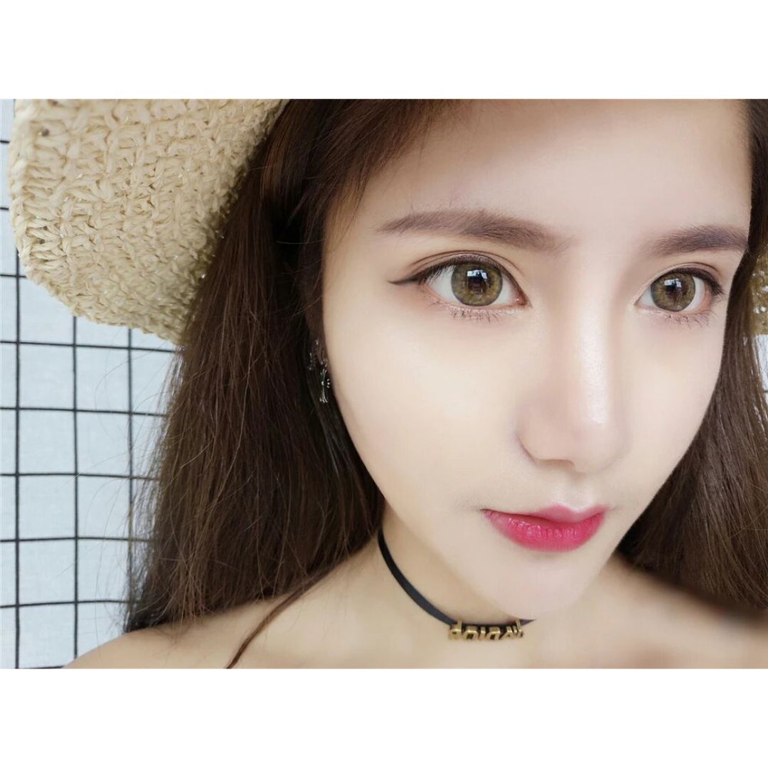kazzue pro coffee brown colored contact lens