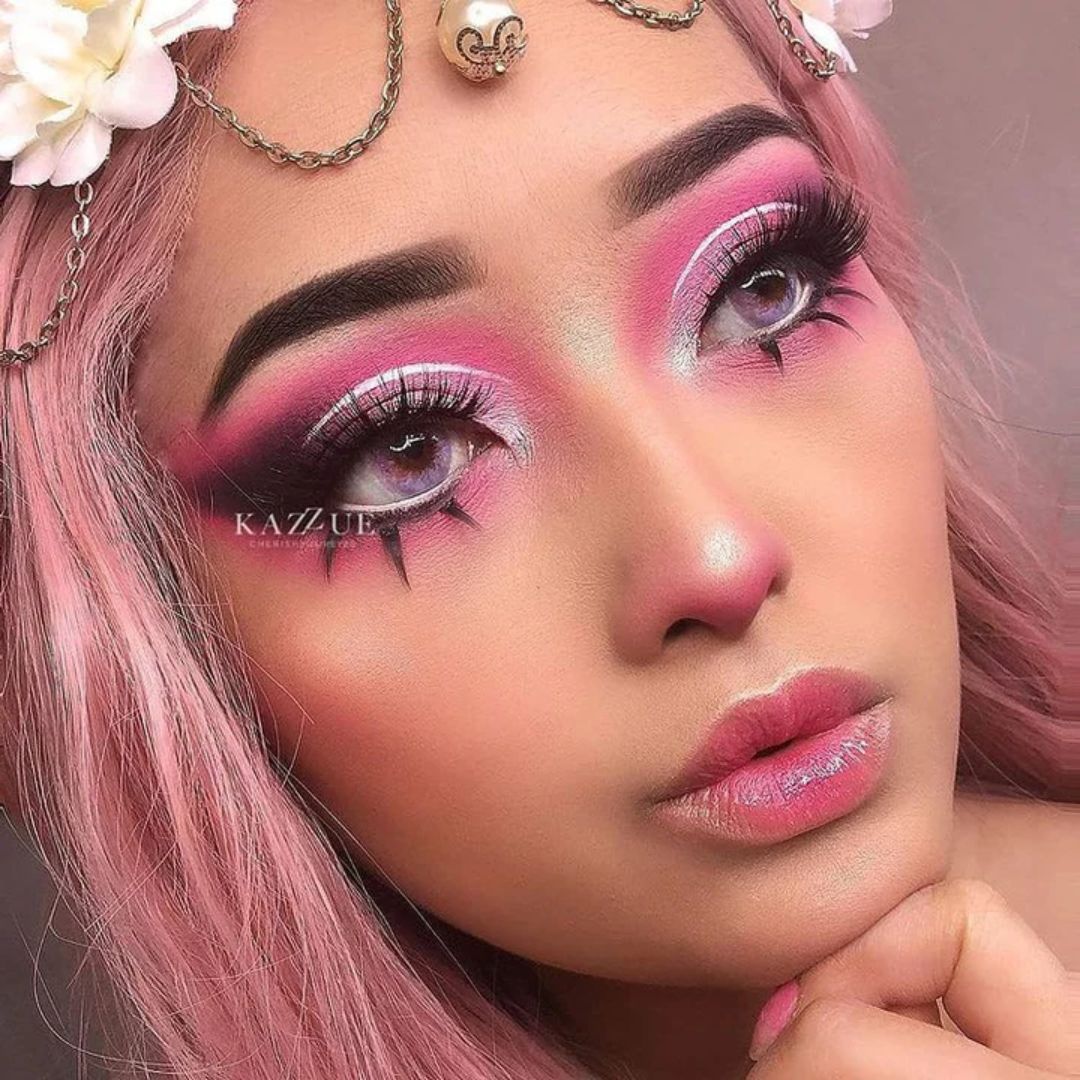 kazzue purple unicorn colored contact lens