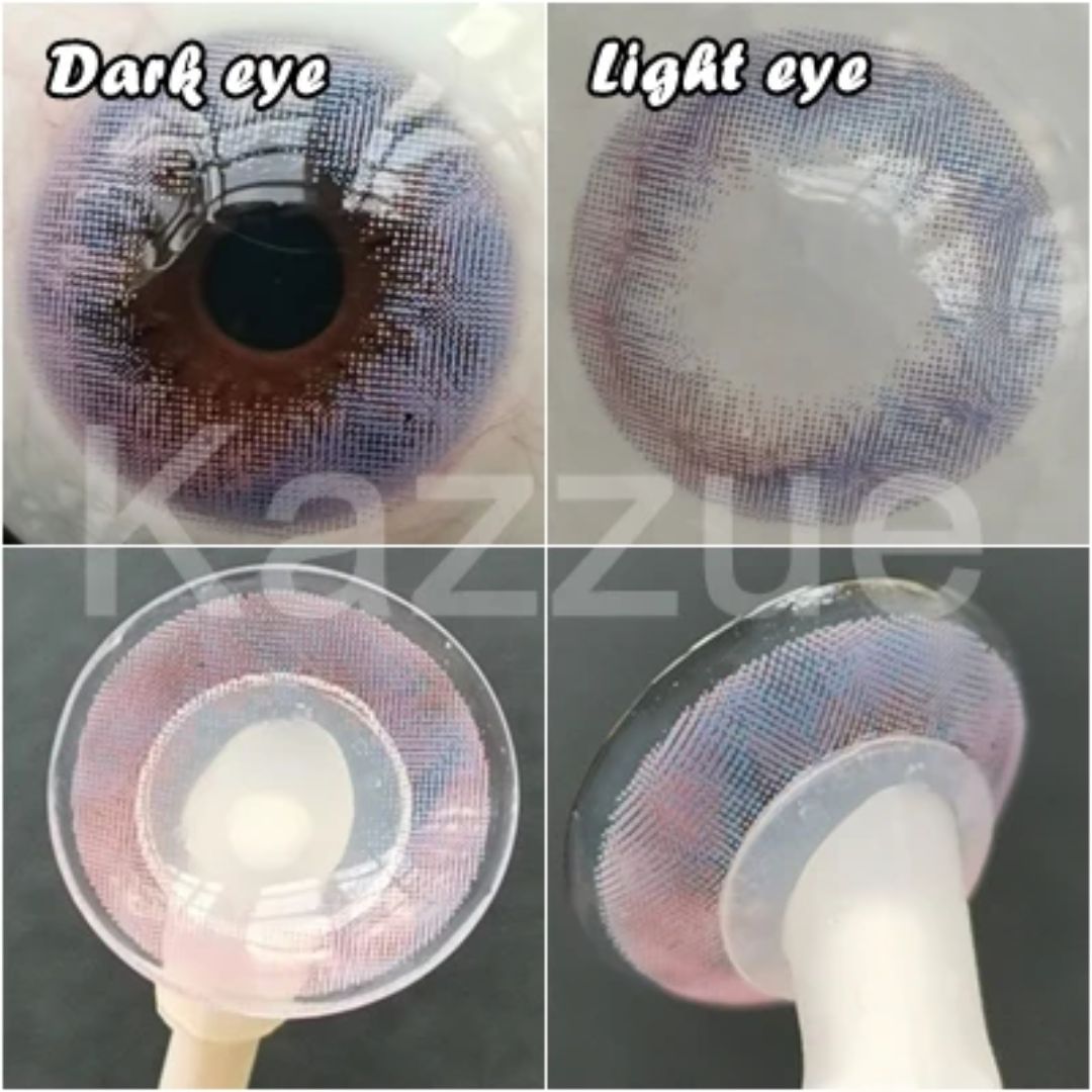 kazzue purple unicorn colored contact lens