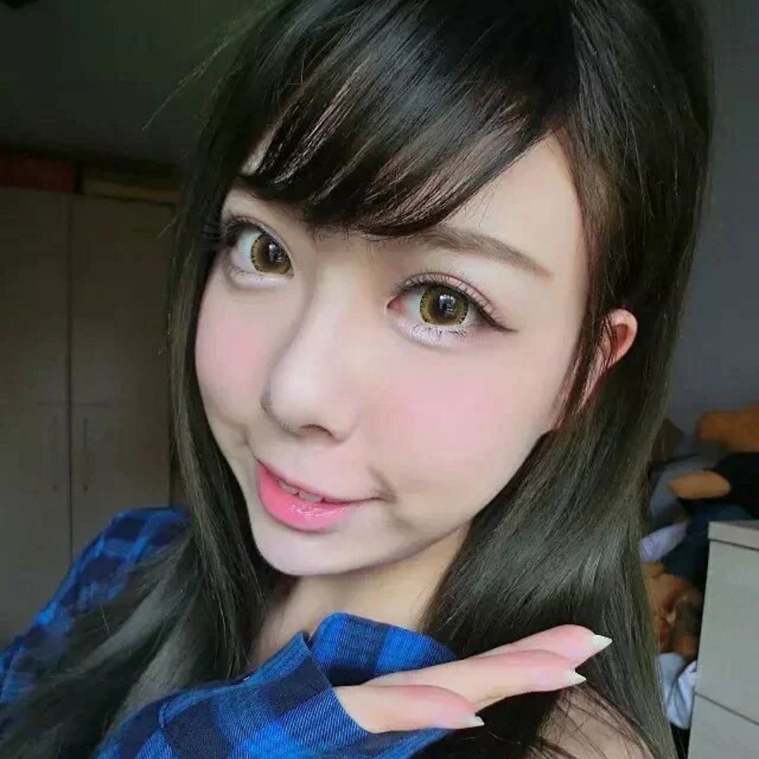 kazzue real fairy gold colored contact lens