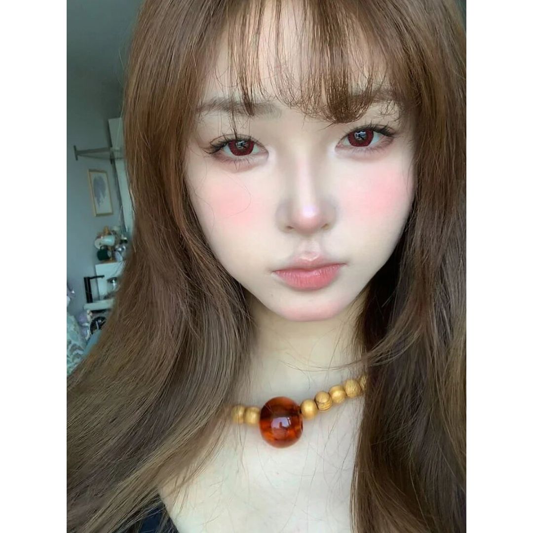 kazzue real fairy red colored contact lens