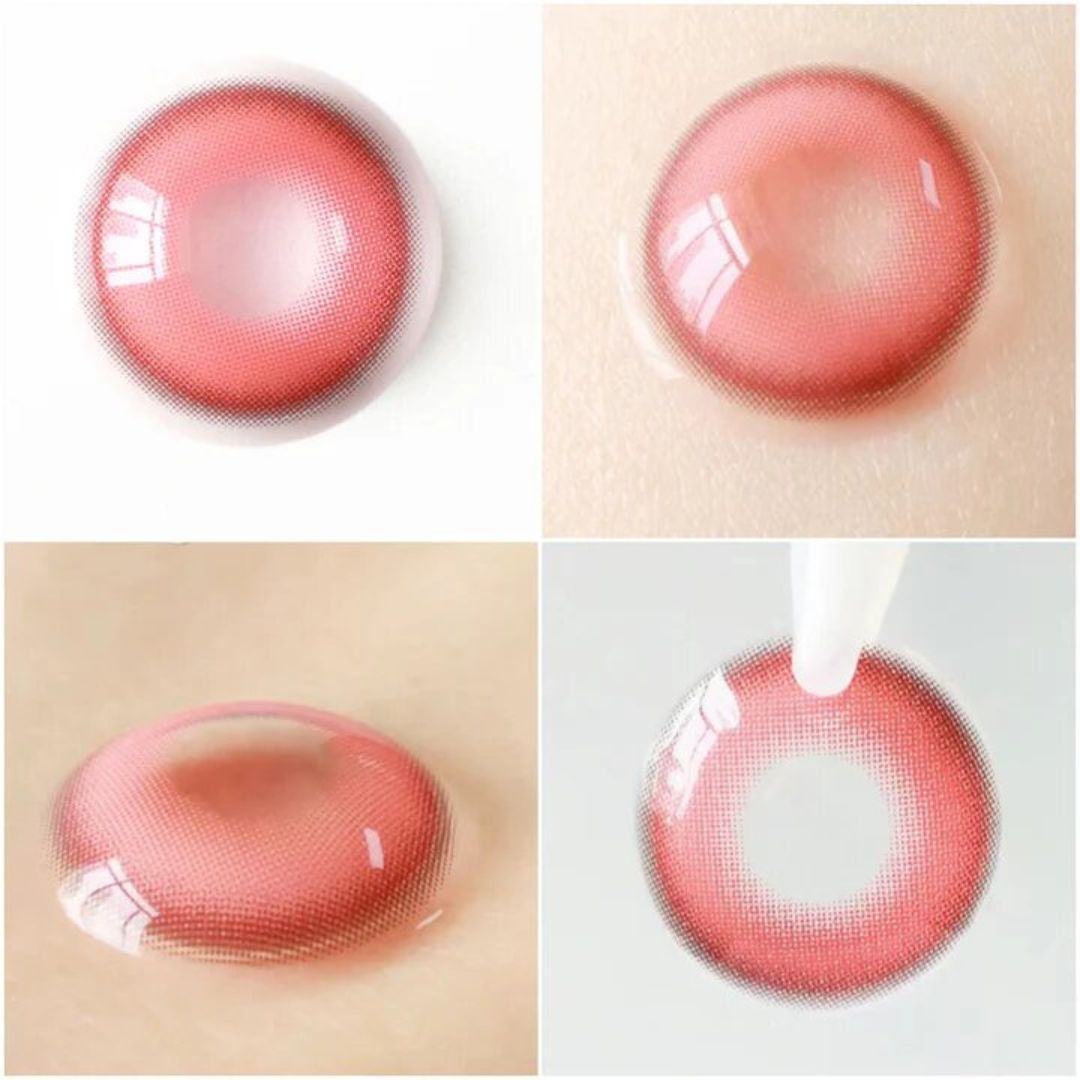 kazzue sakura pink colored contact lens