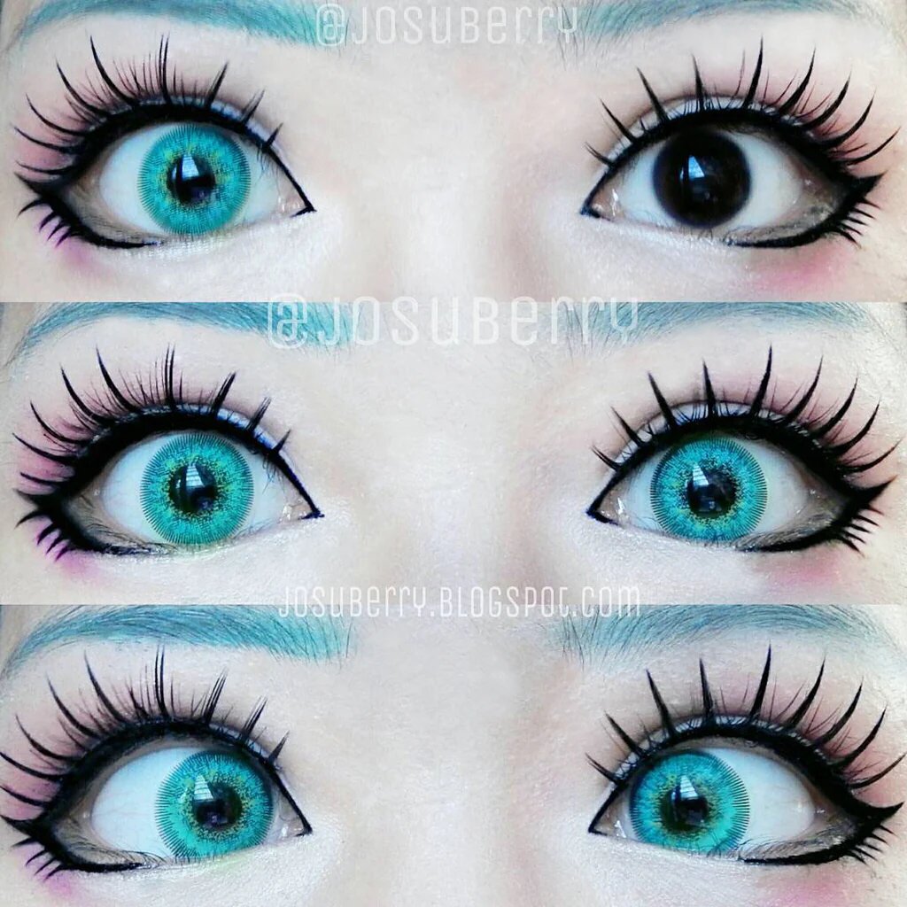 kazzue snow elf colored contact lens closeup