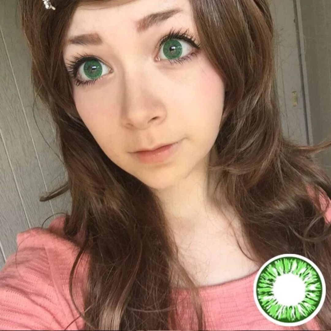 kazzue starryeye green colored contact lens
