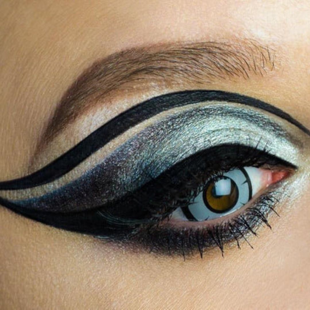kazzue twilight gray colored contact lens closeup