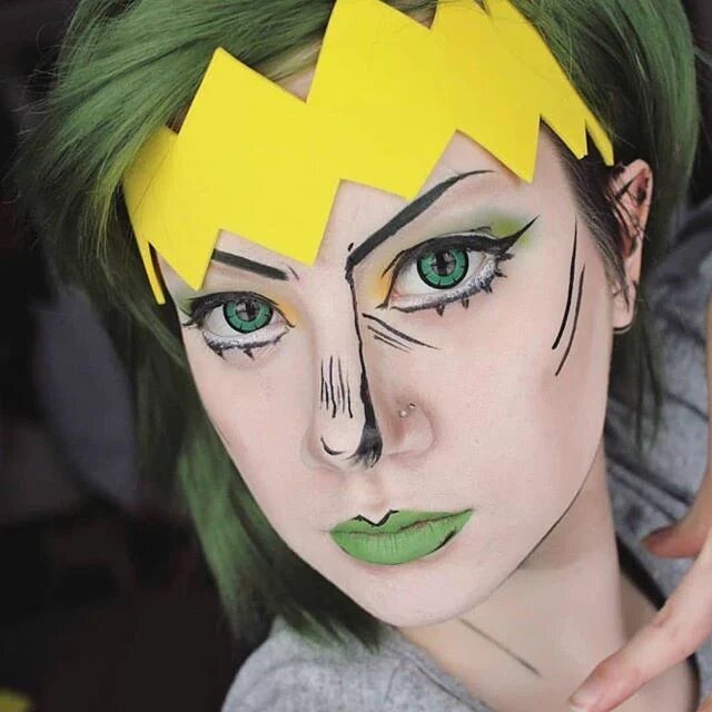 kazzue twilight green colored contact lens