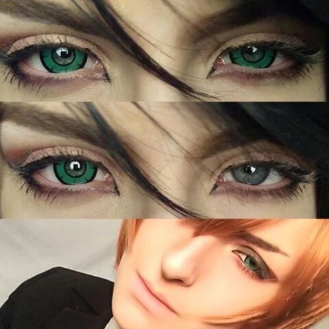 kazzue twilight green colored contact lens