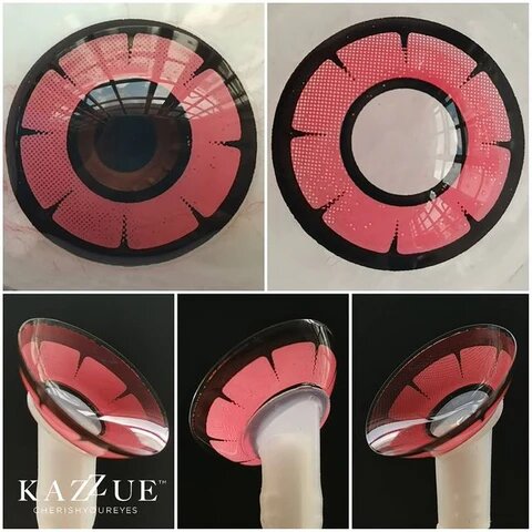 kazzue twilight pink colored contact lens