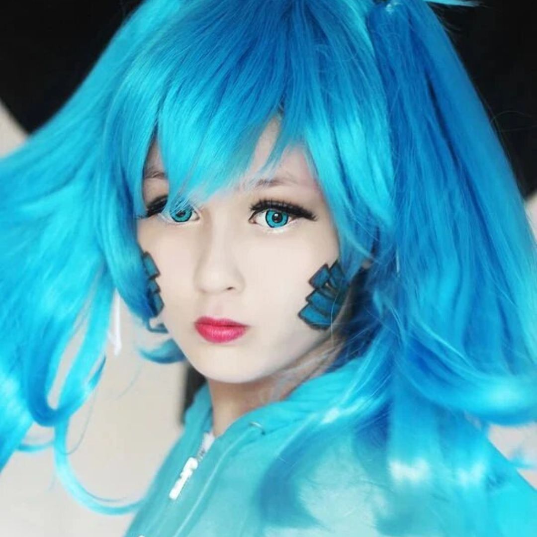 kazzue twilight turquoise colored contact lens